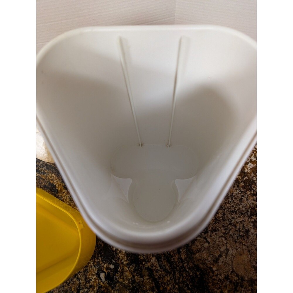 BYO Insulated Wine Cooler yellow Retro 3 Bottle Drinks Missing Freeze Thing - Picture 3 of 5